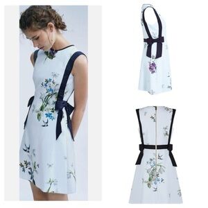 TED BAKER LONDON Sipnela Spring Meadow Bow detail dress size 2